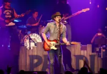 Jon Pardi performs onstage during the "All Time High" tour at the Paramount on January 16^ 2016 in Huntington^ New York.