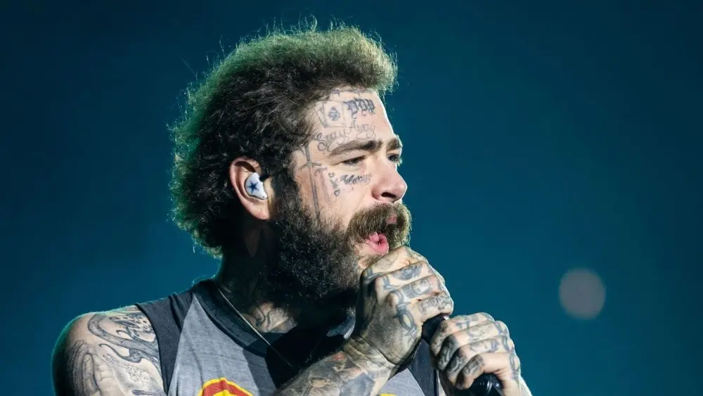Post Malone performs at Tottenham Hotspur Stadium on his The BIG ASS World Tour London^ UK - September 20^ 2025