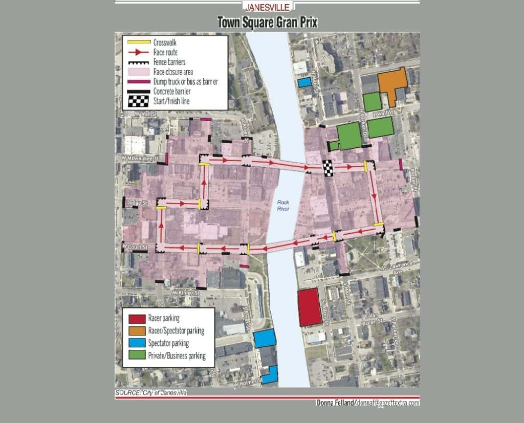Tickets and towing expected before Janesville bike race WCLO