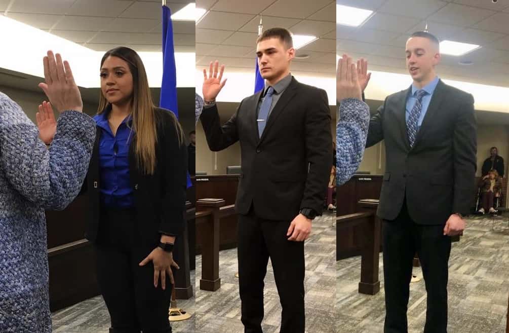 Beloit police swear in three new officers WCLO