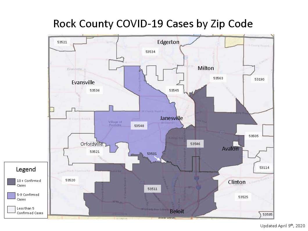 COVID19 map measures larger outbreak in Beloit, south and east sides