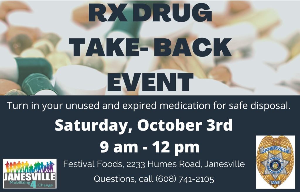 Prescription drug round-up to be held Saturday in Janesville | WCLO