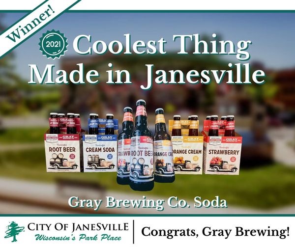 Gray Brewing soda wins "Coolest Thing" - Vimarsana News