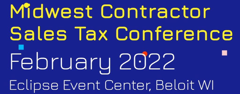 Midwest Contractor Sales Tax Conference - Vimarsana News