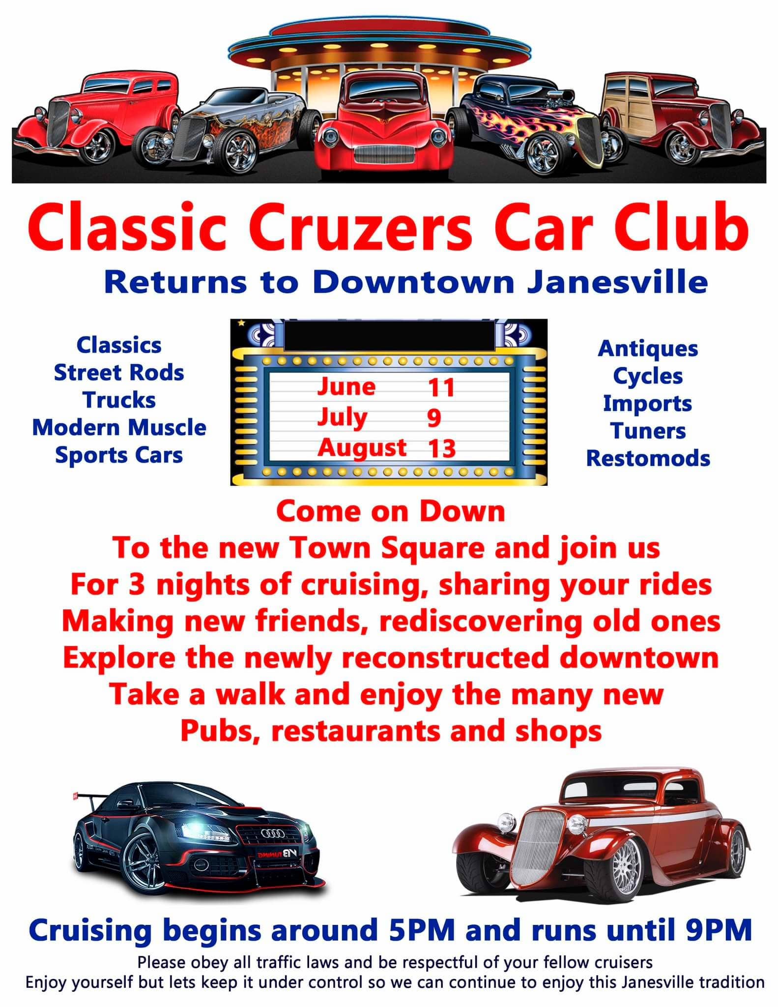 2nd Saturday Cruise Nights June July August WCLO
