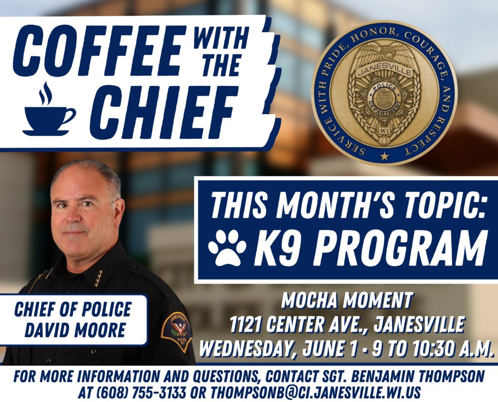 Janesville Police Department hosts Coffee with the Chief - Vimarsana News