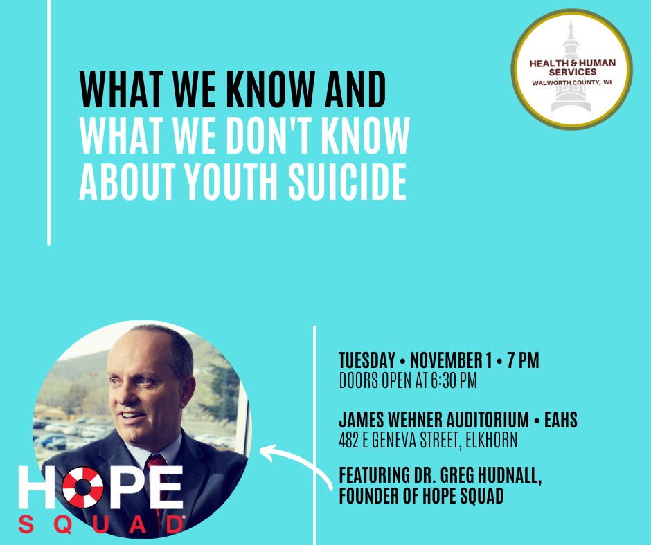 Walworth County and Elkhorn Area School District host educational program on youth suicide - Vimarsana News