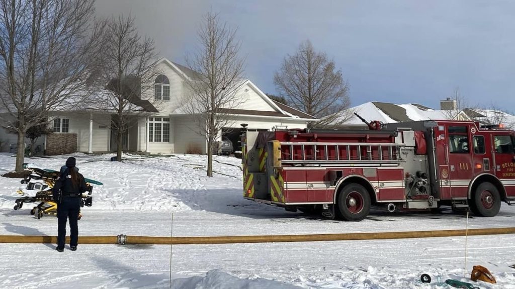 Beloit Fire Department Responds To Blaze On Sharon Drive 