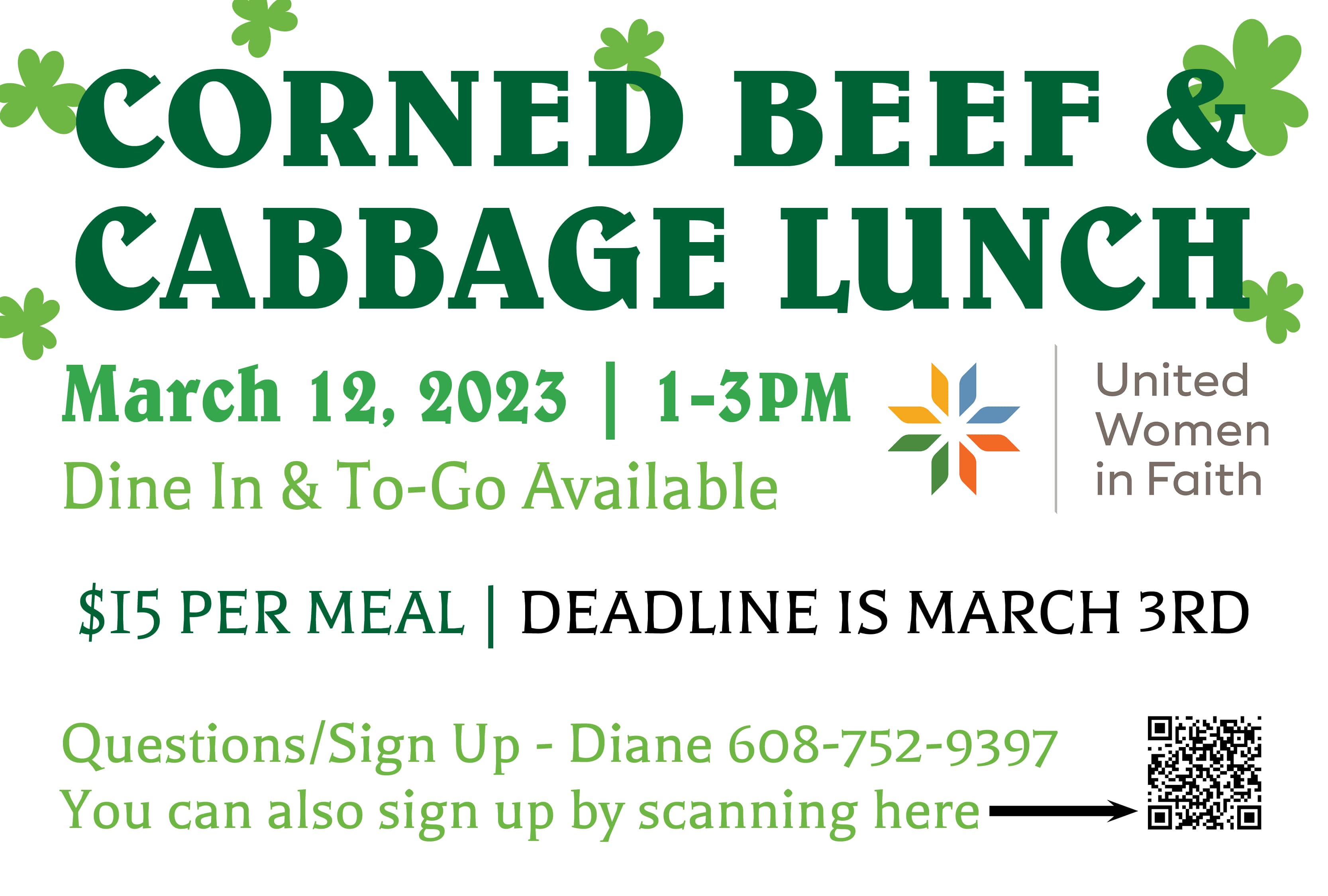 Corned Beef and Cabbage Lunch