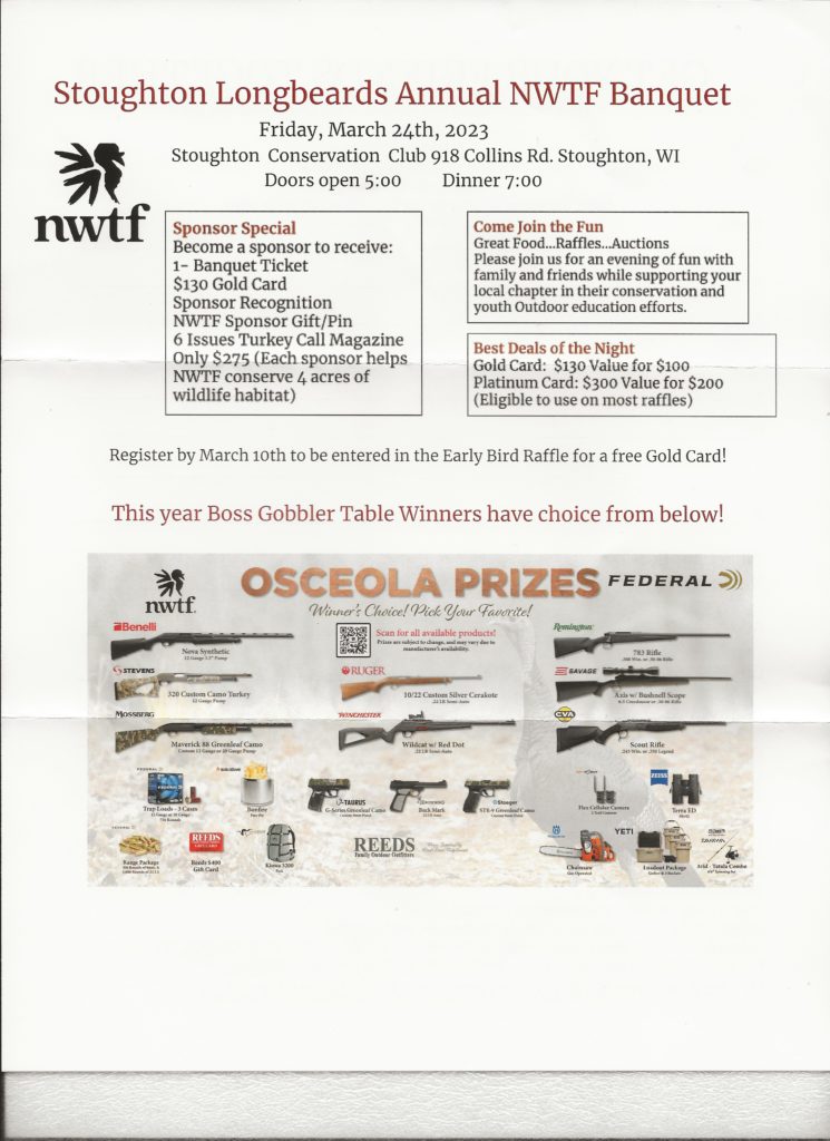 2025 Nwtf Banquet Package - Gene Peggie