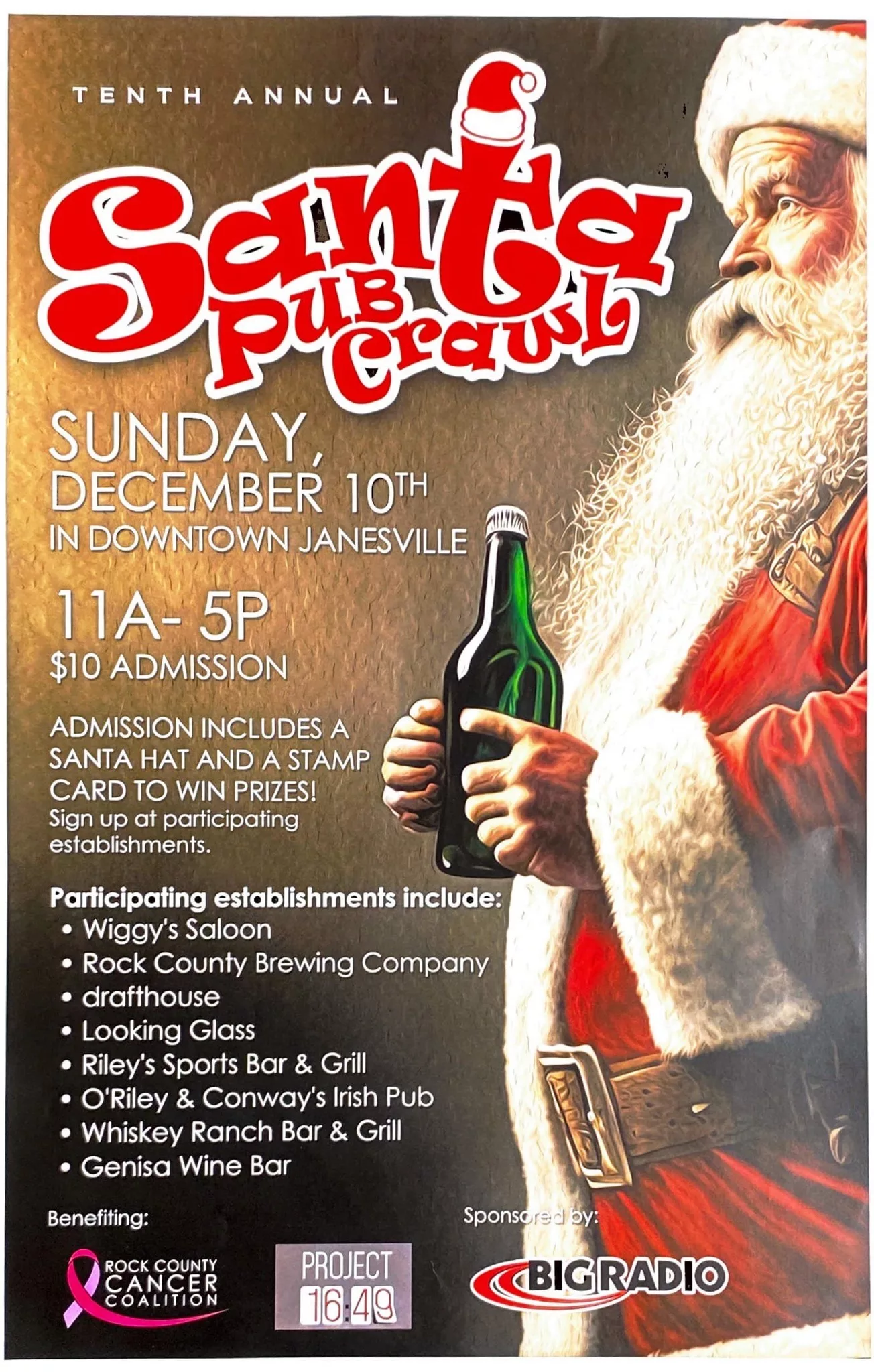 10th Annual Downtown Santa Pub Crawl