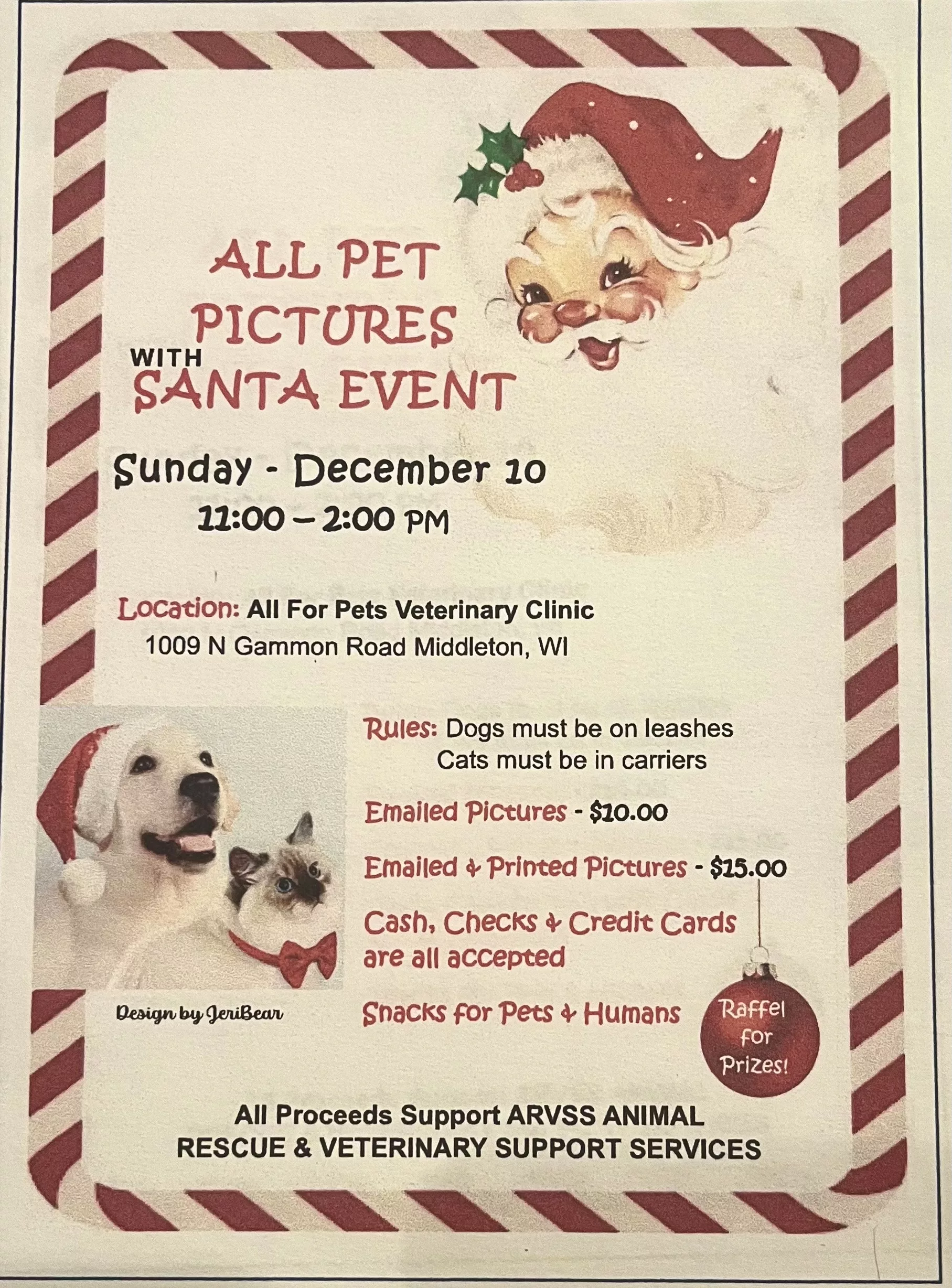 Pet Pictures with Santa