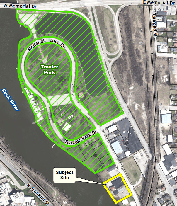 City of Janesville seeks to buy former Shulers Furniture to expand park