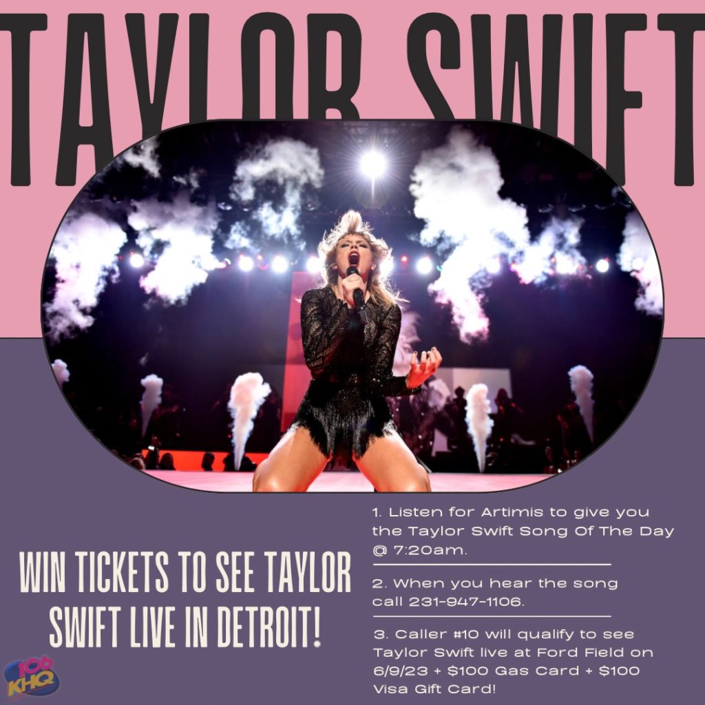 Win tickets to see Taylor Swift in Detroit