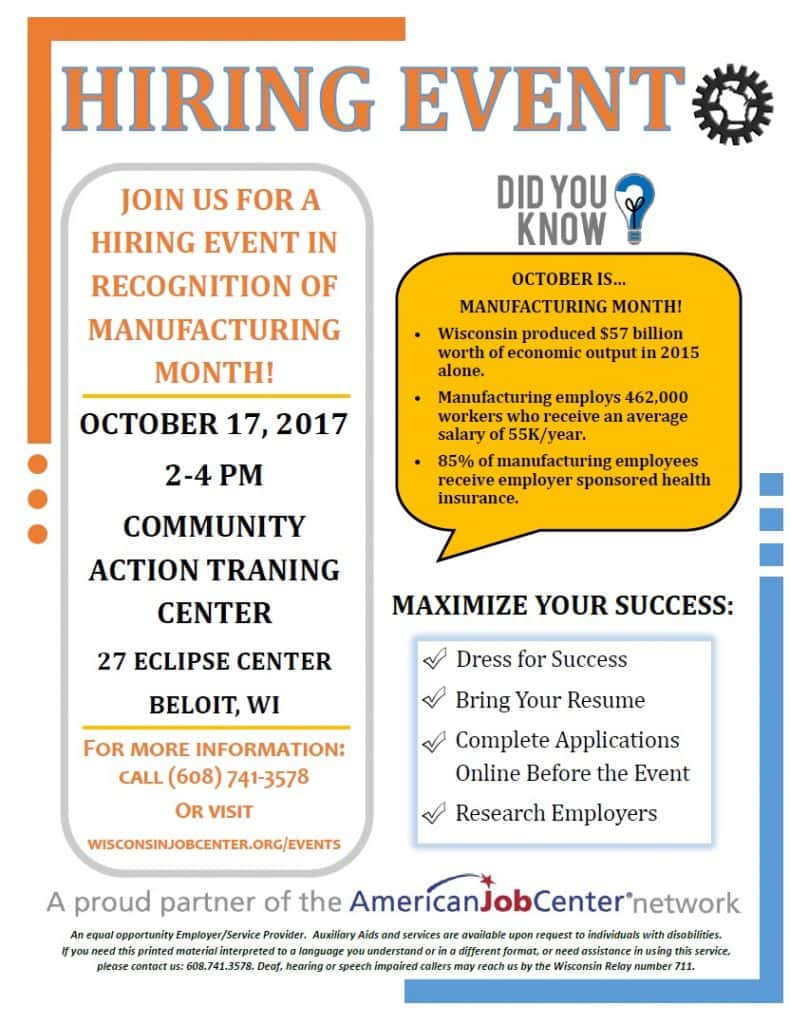 Manufacturing Hiring Event WJVL