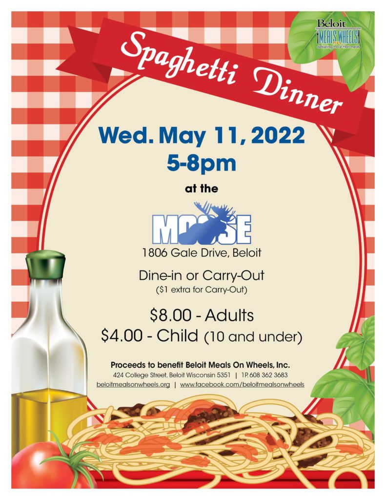 Spaghetti Dinner at the Beloit Moose Lodge - Vimarsana News
