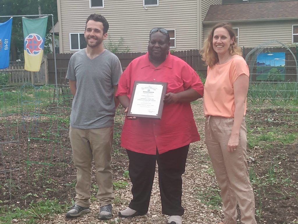 Community Action, Inc. of Rock & Walworth Counties receives an award WJVL