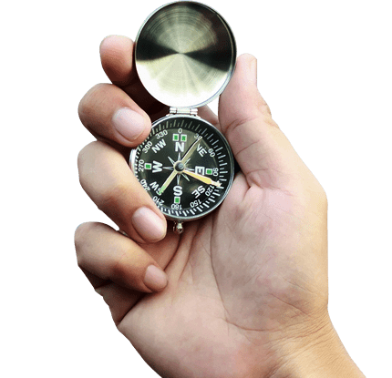 hand-with-compass