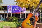 Exterior building and grounds of the Grand Ole Opry in Nashville. Nashville^ Tennessee^ USA - November 7^ 2021
