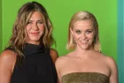 Jennifer Aniston and Reese Witherspoon attend Apple TV+'s "The Morning Show" World Premiere at David Geffen Hall on October 28^ 2019 in New York City.