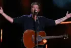 Blake Shelton performs in concert during the 2017 CMA Music Festival on June 9^ 2017 at Nissan Stadium in Nashville^ Tennessee.