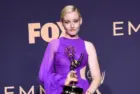 Julia Garner at the Emmy Awards 2019 at the Microsoft Theater on September 22^ 2019 in Los Angeles^ CA