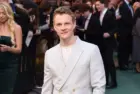 Patrick Gibson arriving for the "TOLKIEN" premiere at the Curzon Mayfair^ London. April 29^ 2019
