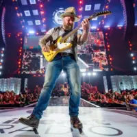 Las Vegas^ NV^ USA - September 21^ 2019: Zac Brown of Zac Brown Band performs at the 2019 iHeartRadio Music Festival.