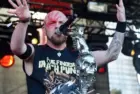 Singer Ivan Moody of Five Finger Death Punch during performance at festival Rock for People in Hradec Kralove^ Czech republic^ July 4^ 2016.