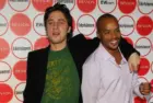 Zach Braff and Donald Faison at the Entertainment Weekly Magazine's 4th Annual Pre-Emmy Party in Republic on August 26^ 2006 in Los Angeles^ CA.