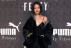 Rihanna attends the FENTY PUMA by Rihanna AW16 Collection during Fall 2016 New York Fashion Week at 23 Wall Street on February 12^ 2016 in New York City.
