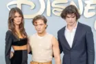 Kaia Gerber^ Igby Rigney and Homer James Jigme Gere attend Disney's 2026 Upfront presentation at Jacob Javits Center New York^ NY^ USA on May 12^ 2026