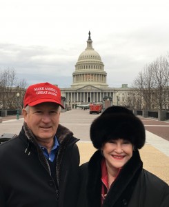 Kathy and Dean Berden of Snover were among those in attendance at the Presidential Inauguration