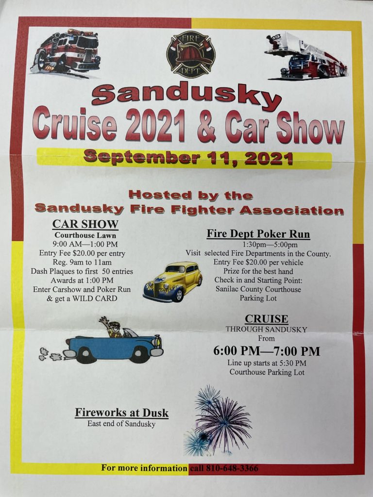 Sandusky Cruise 2021 and Car Show Sanilac Broadcasting Company