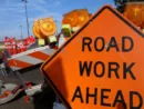 traffic-barricades-and-road-work-ahead-sign