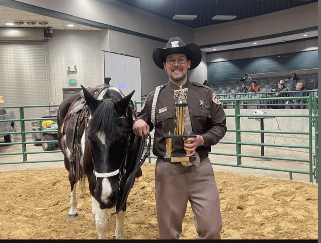 Sanilac County Sheriff's Posse takes part in Mounted Police Color Presentation at the Michigan