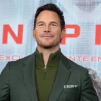 US actor Chris Pratt attends the "Sin Piedad" (Mercy) photocall at Four Seasons Hotel on January 09^ 2026 in Madrid^ Spain.