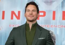 US actor Chris Pratt attends the "Sin Piedad" (Mercy) photocall at Four Seasons Hotel on January 09^ 2026 in Madrid^ Spain.