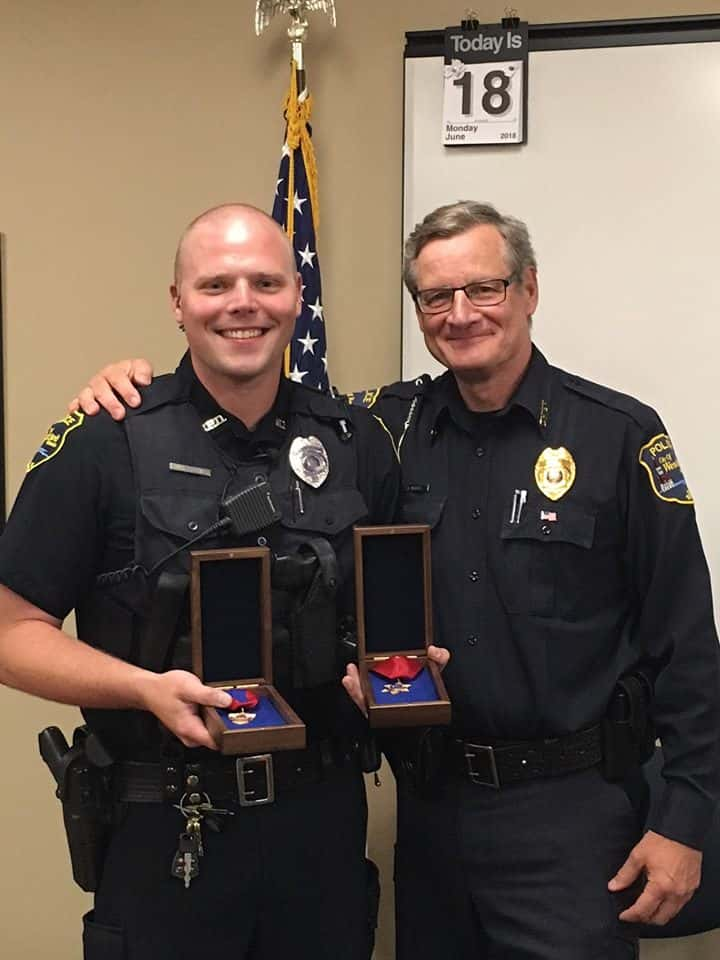 Officer Kohler Honored with Two Awards for Distinguished Service | 98.7 ...