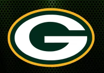 Green Bay Packers logo^ with carbon background