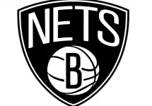 NBA logo of Brooklyn Nets. Major Basketball League.