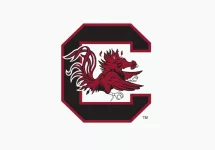 South Carolina Gamecocks Block C vector logo is printed on white background