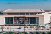 Aerial view on BB&T Center indoor arena and home for the Florida Panthers NHL hockey team. Sunrise^ Florida/USA