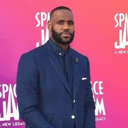 LeBron James arrives for the 'Space Jam: A New Legacy' World Premiere on July 12^ 2021 in Los Angeles^ CA