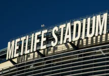 MetLife Stadium in East Rutherford^ NJ^ is home to the National Football League's New York Giants and New York Jets. East Rutherford^ NJ USA - April 22^ 2021