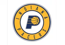 Tallinn^ Estonia - October 27 Indiana Pacers logotype. Vector basketball club logo. basketball.