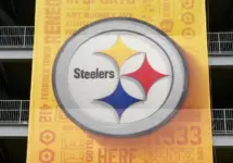 Pittsburgh Steeles logo located on 68^400-seat Acrisure Stadium is home to the NFL Pittsburgh Steelers. Pittsburgh^ PA^ USA -August 5^ 2024