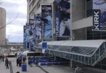 Rogers Centre in Toronto home of the Toronto Blue Jays baseball team - TORONTO^ ONTARIO CANADA - APRIL 15^ 2024