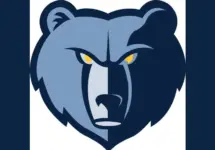 Memphis Grizzlies Logo^ A blue bears head with yellow eyes