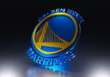 Golden State Warriors logo. 3D render